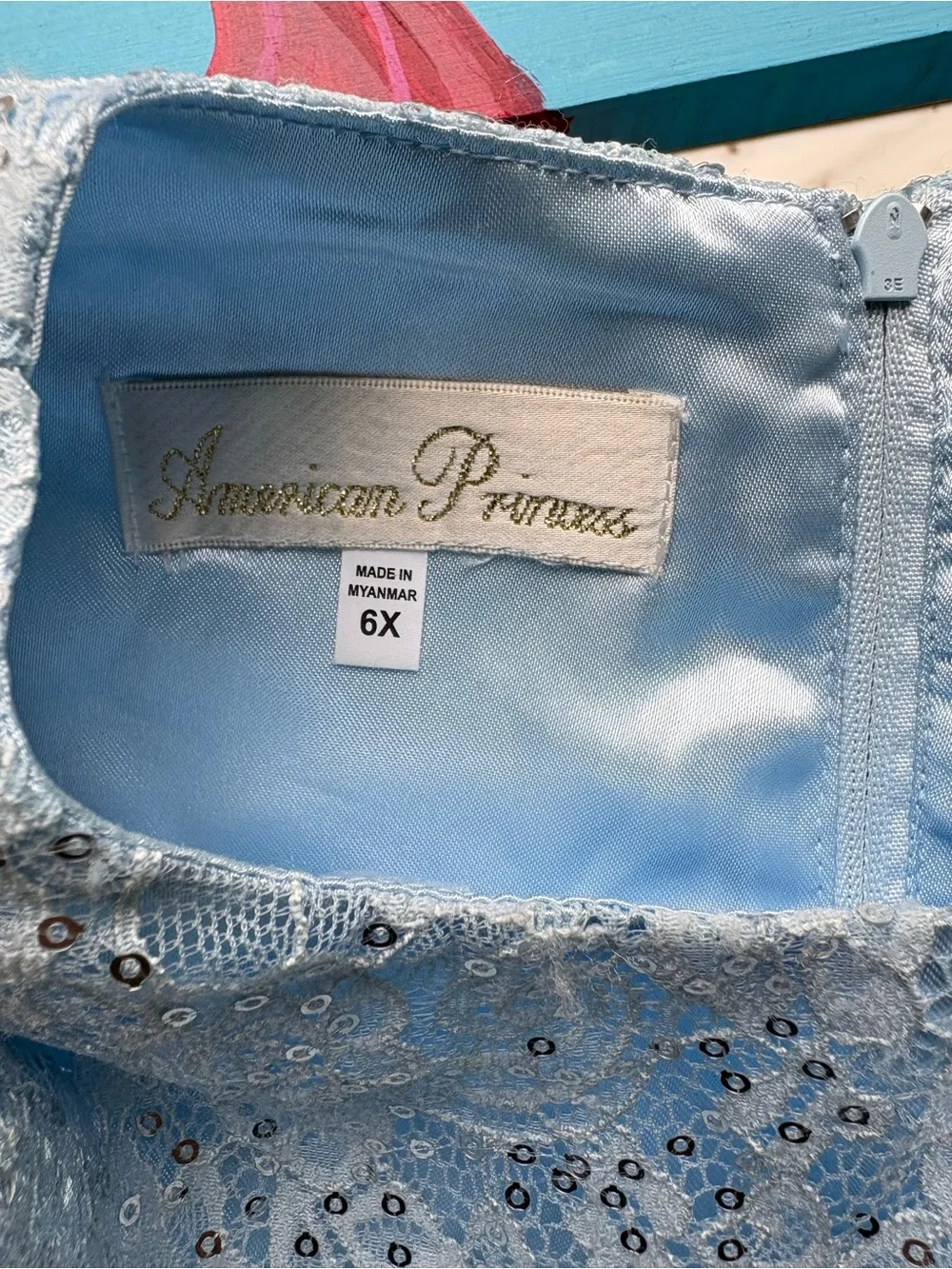 American Princess sleeveless formal